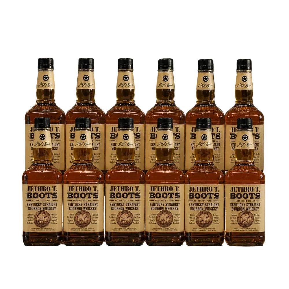 Jethro T. Boots Straight Bourbon Whiskey 750ml Bottle 12-Pack