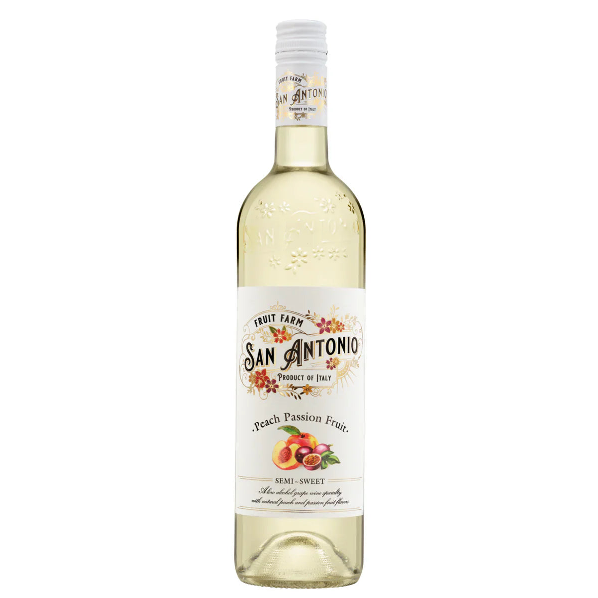 San Antonio Fruit Farm Peach Passion Fruit Semi-Sweet Wine 750ml