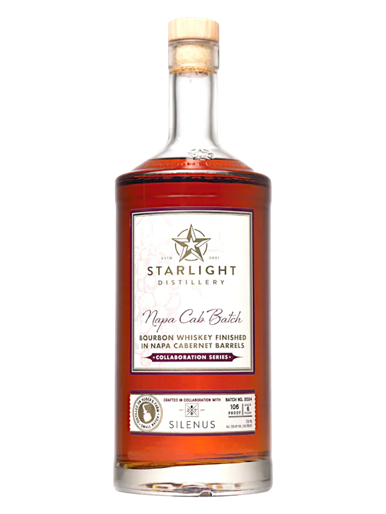 Starlight Distillery Napa Cab Batch Cabernet Barrel Finished Bourbon Whiskey 750ml