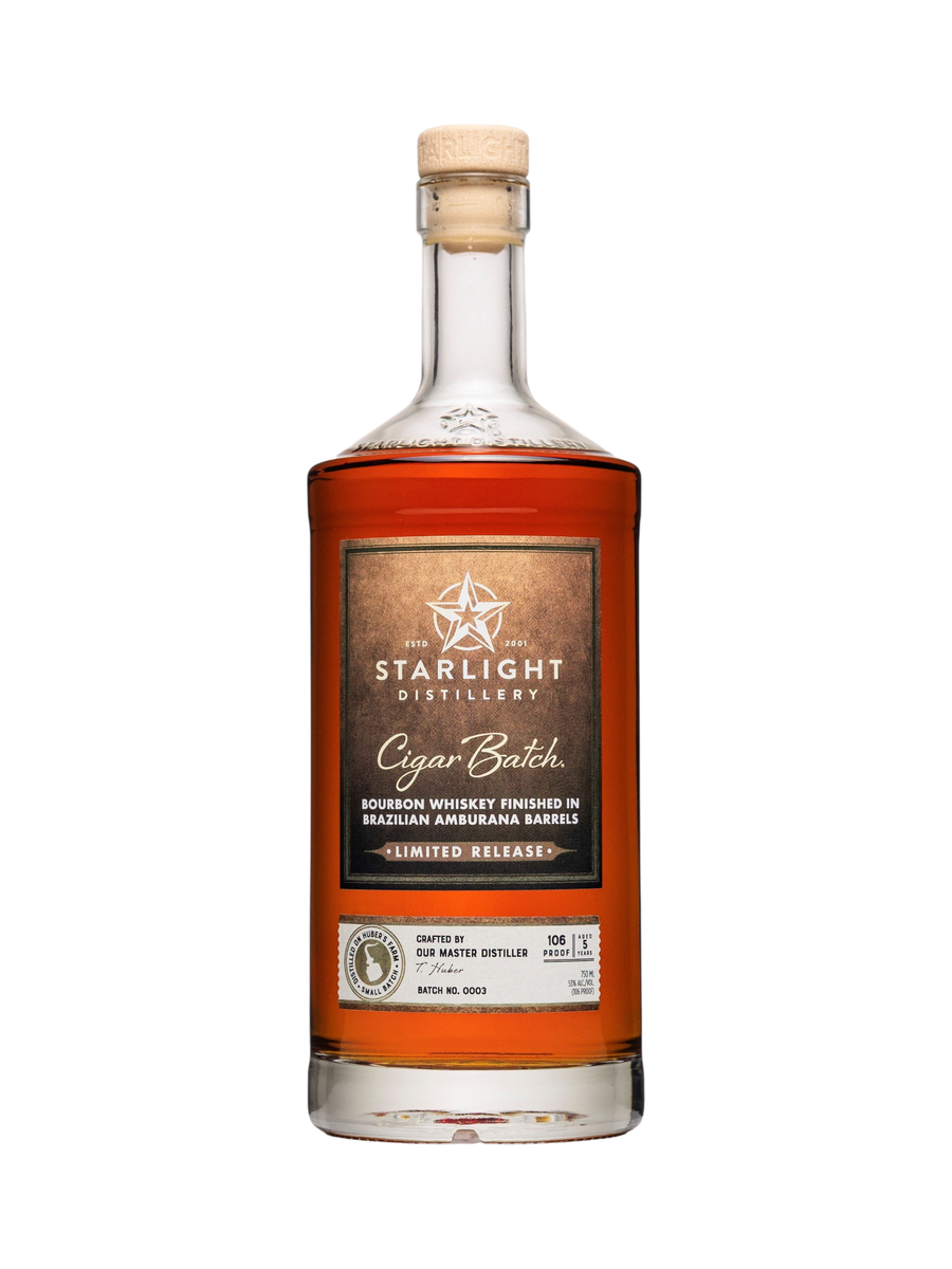 Starlight Distillery Limited Edition Huber's Cigar Batch 003 Brazilian Amburana Bourbon Whiskey 750ml