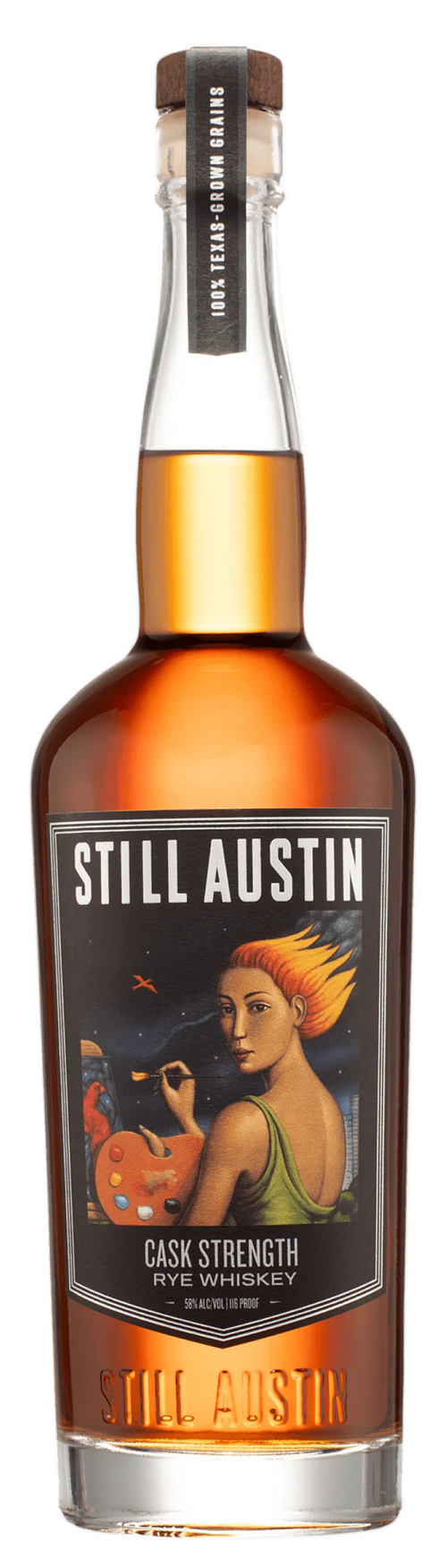 Still Austin Limited Release Cask Strength Rye Whiskey 750ml