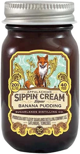 Sugarlands Shine Appalachian Sippin Cream Banana Pudding Cream Liqueur 50ml
