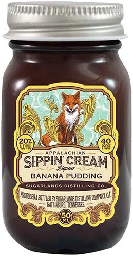 Sugarlands Shine Appalachian Sippin Cream Banana Pudding Cream Liqueur 50ml
