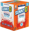 SunnyD Vodka Orange Strawberry Vodka Seltzer 4-Pack 355ml