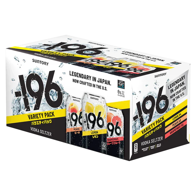 Suntory -196 Vodka Seltzer Variety 8-Pack