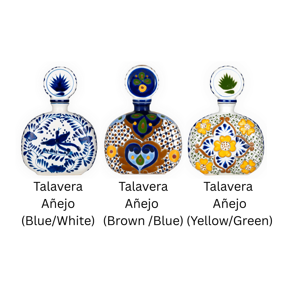 Los Azulejos Talavera Reposado 750ml 3-Pack