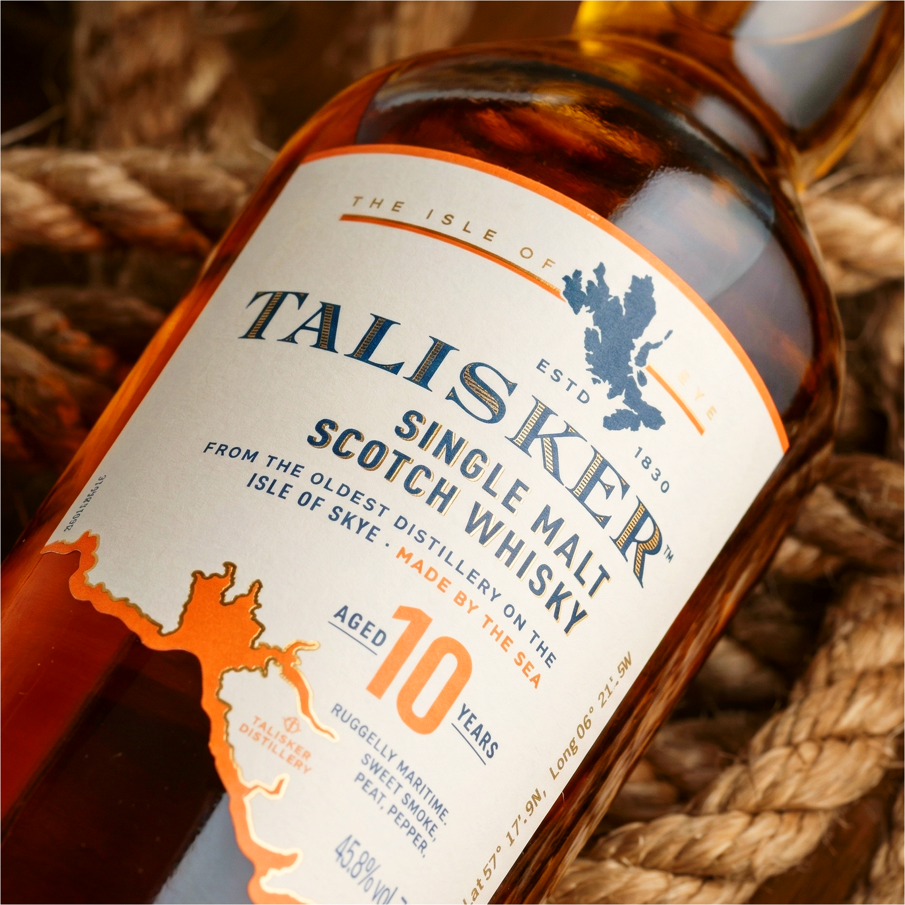 Talisker 10 Year Old Single Malt Scotch Whisky 750ml