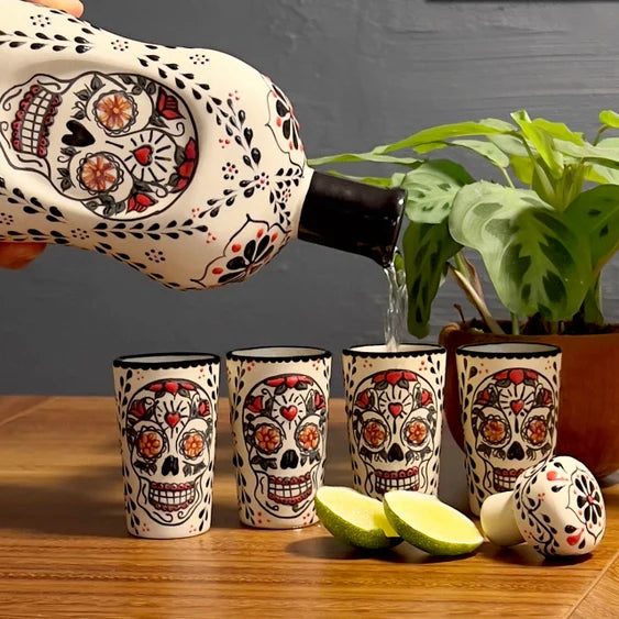 Tequila Catrina Decanter Set