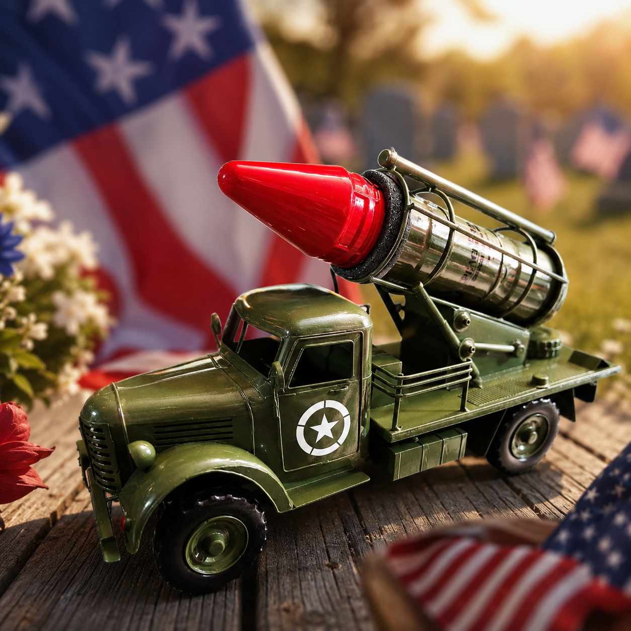 The Peacekeeper Army Truck American Bourbon Whiskey 750ml