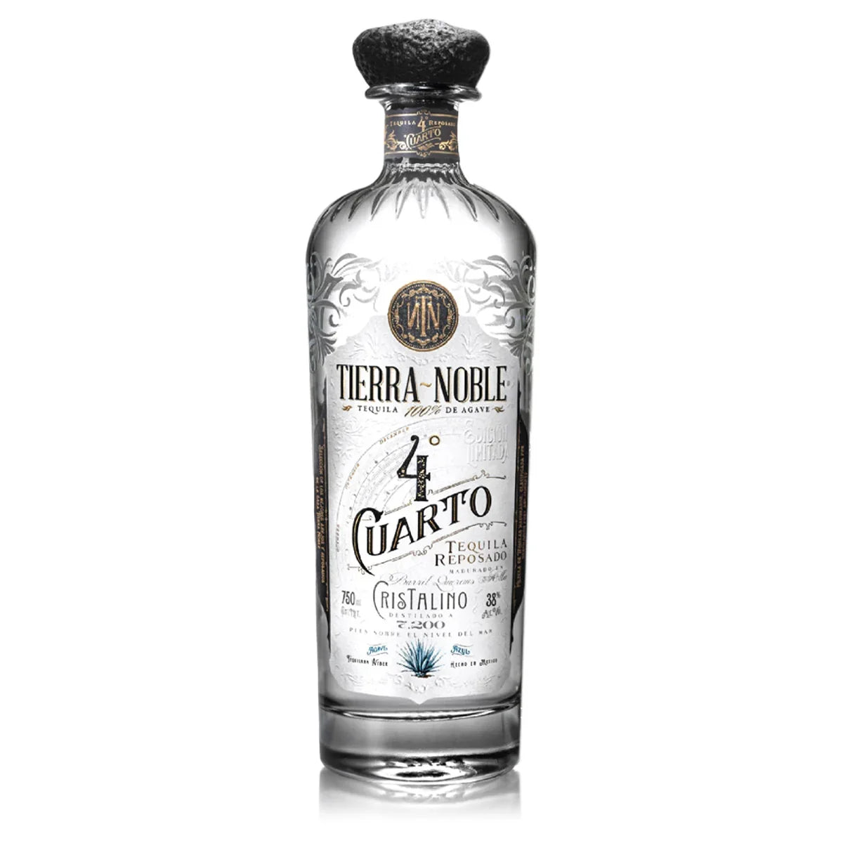 Tierra Noble 4 O Curato Cristalino Reposado Tequila 750ml