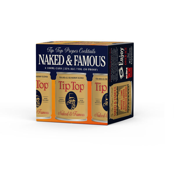 Tip Top Naked & Famous Cocktail 100ml Can 4-Pack