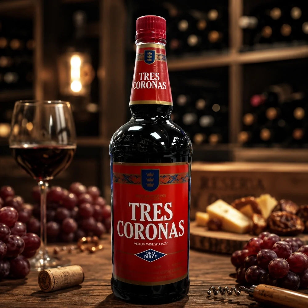 Tres Coronas Oro Dulce Mexican Wine 1Lt