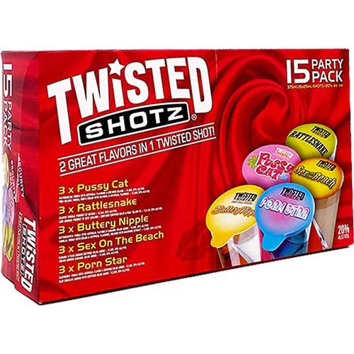 Twisted Shotz Red Variety Pack Liqueur 8-Pack