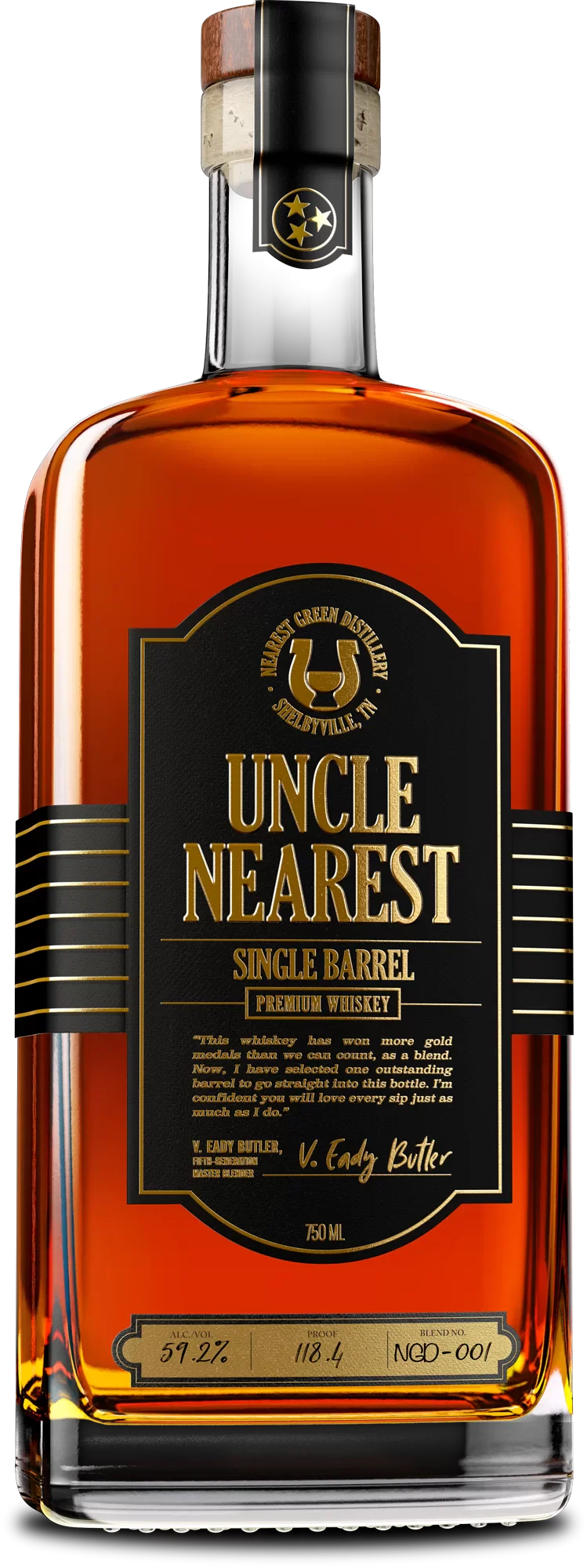 Uncle Nearest Single Barrel Premium Whiskey 750ml