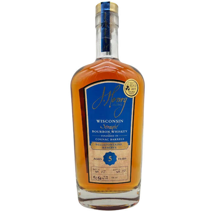 J. Henry & Sons Bellefontaine Reserve 5 Year Old Straight Bourbon Whiskey 750ml