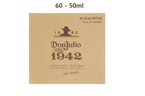 Don Julio 1942 Anejo Tequila 50ml Bundle 10-Pack 6-Box