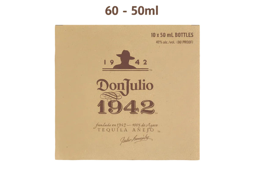 Don Julio 1942 Anejo Tequila 50ml Bundle 10-Pack 6-Box