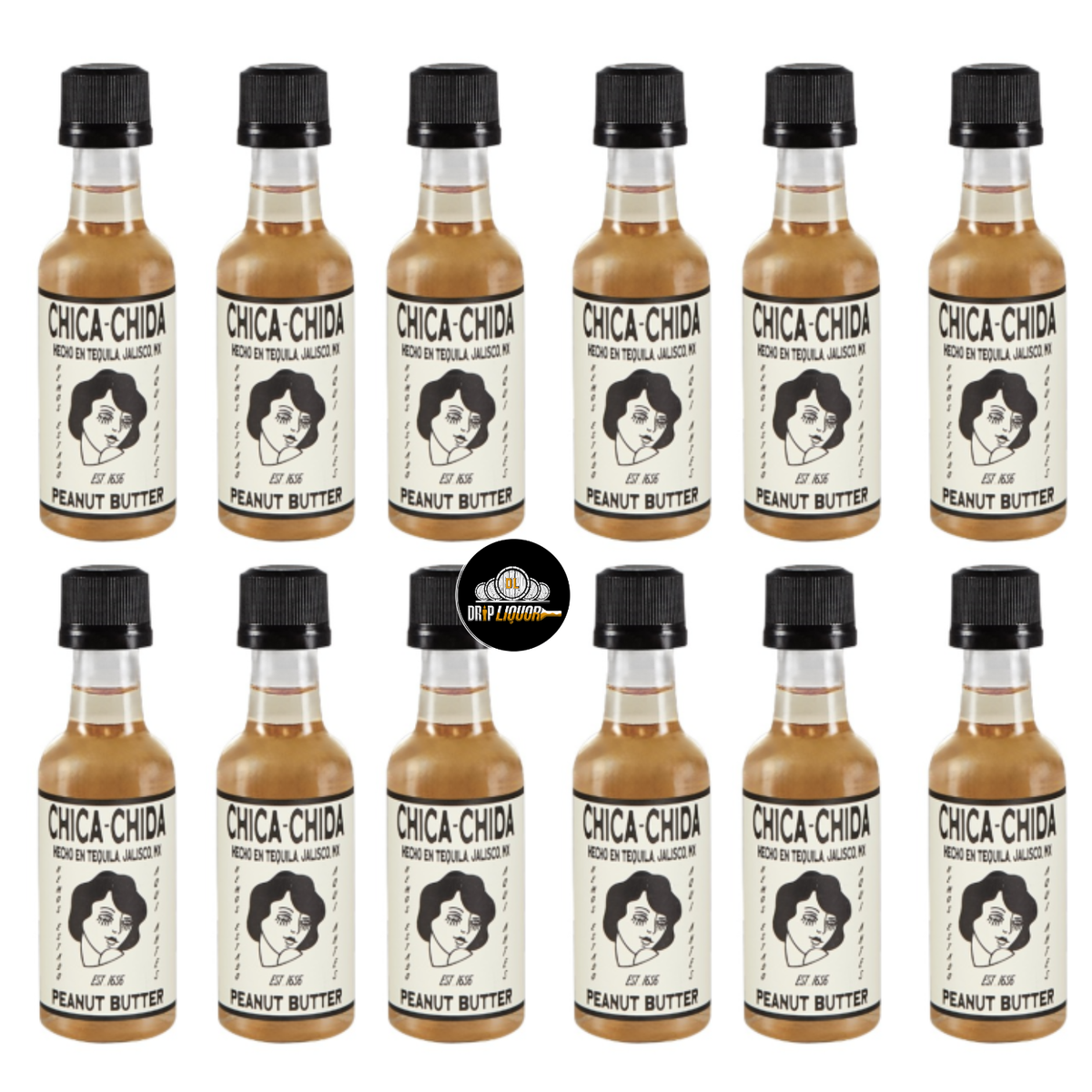 Chica Chida Peanut Butter Agave Spirit 50ml Bundle 12-Pack