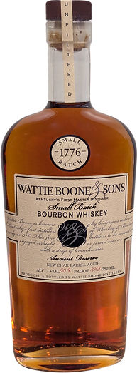 Wattie Boone & Sons 1776 Small Batch  Bourbon Whiskey 750ml