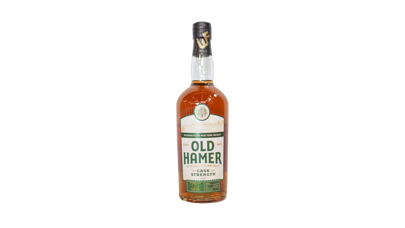 West Fork Whiskey Co. Old Hamer Cask Strength Straight Rye Whiskey 750ml