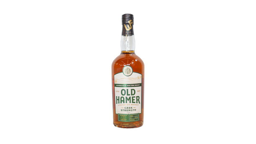 West Fork Whiskey Co. Old Hamer Cask Strength Straight Rye Whiskey 750ml