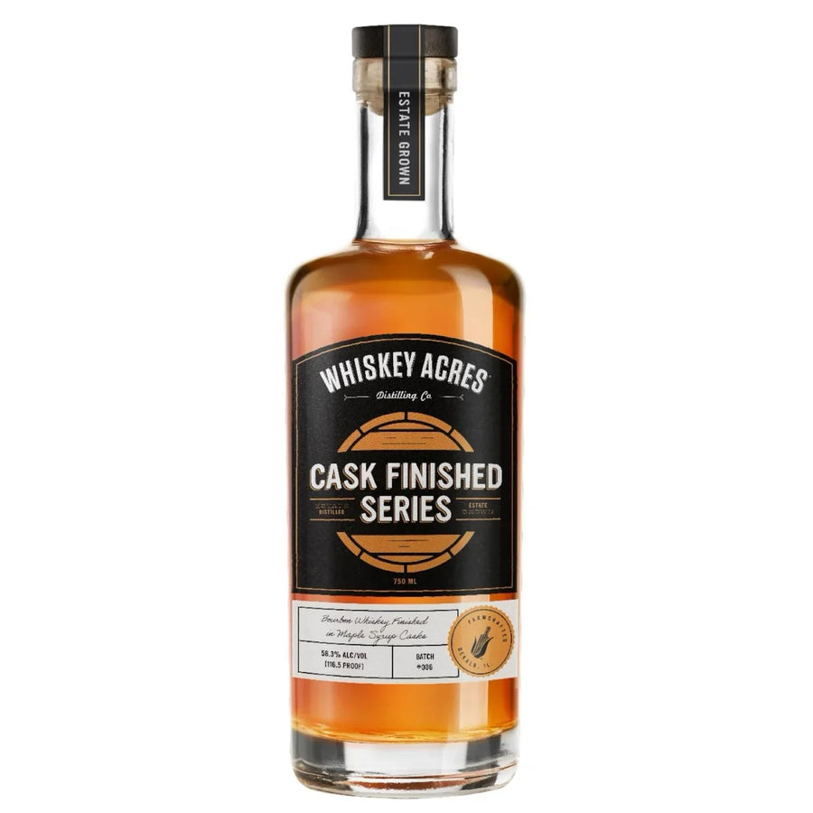 Whiskey Acres Distilling Co. Artisan Series Maple Syrup Cask Finish Bourbon Whiskey 750ml