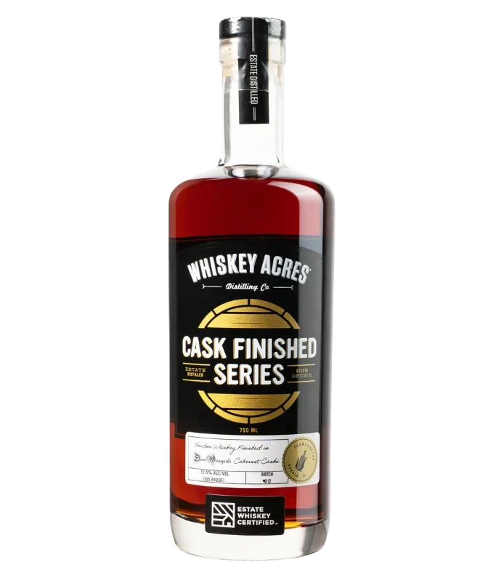 Whiskey Acres Dunn Vineyards Cabernet Cask Finished Bourbon 750ml
