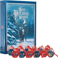 World Whiskey Society Best Holiday Wishes Bourbon Whiskey Balls Gift Set 6-Pack 50ml