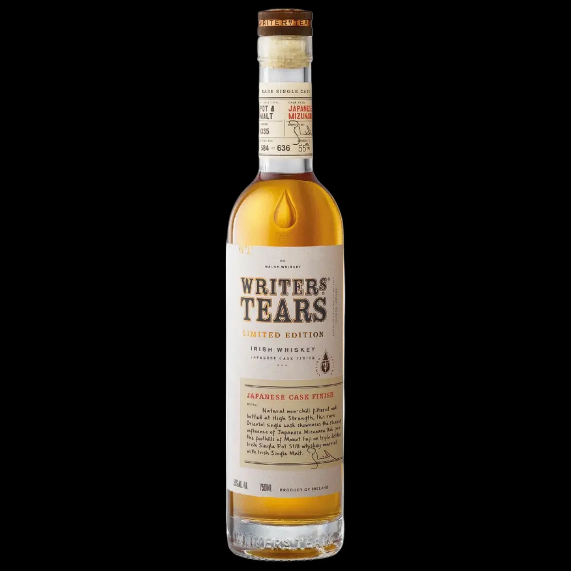 Writers Tears Limited Edition Japanese Mizurana Cask Finish Irish Whiskey 750ml