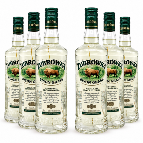 Zubrowka The Original Bison Grass Vodka 750ml 6-pack