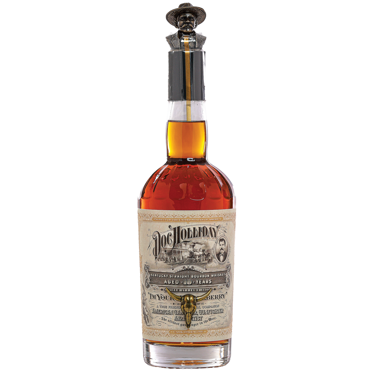 World Whiskey Society Doc Holliday 10 Year Old 175th Anniversary Straight Bourbon Whiskey 750ml