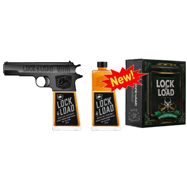 Lock & Load Pistol American Bourbon Whiskey 375ml