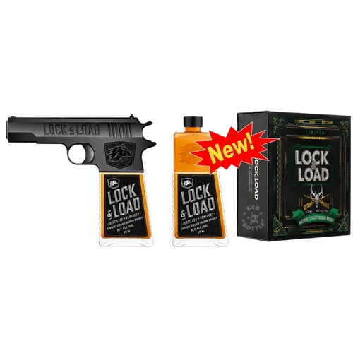 Lock & Load Pistol American Bourbon Whiskey 375ml