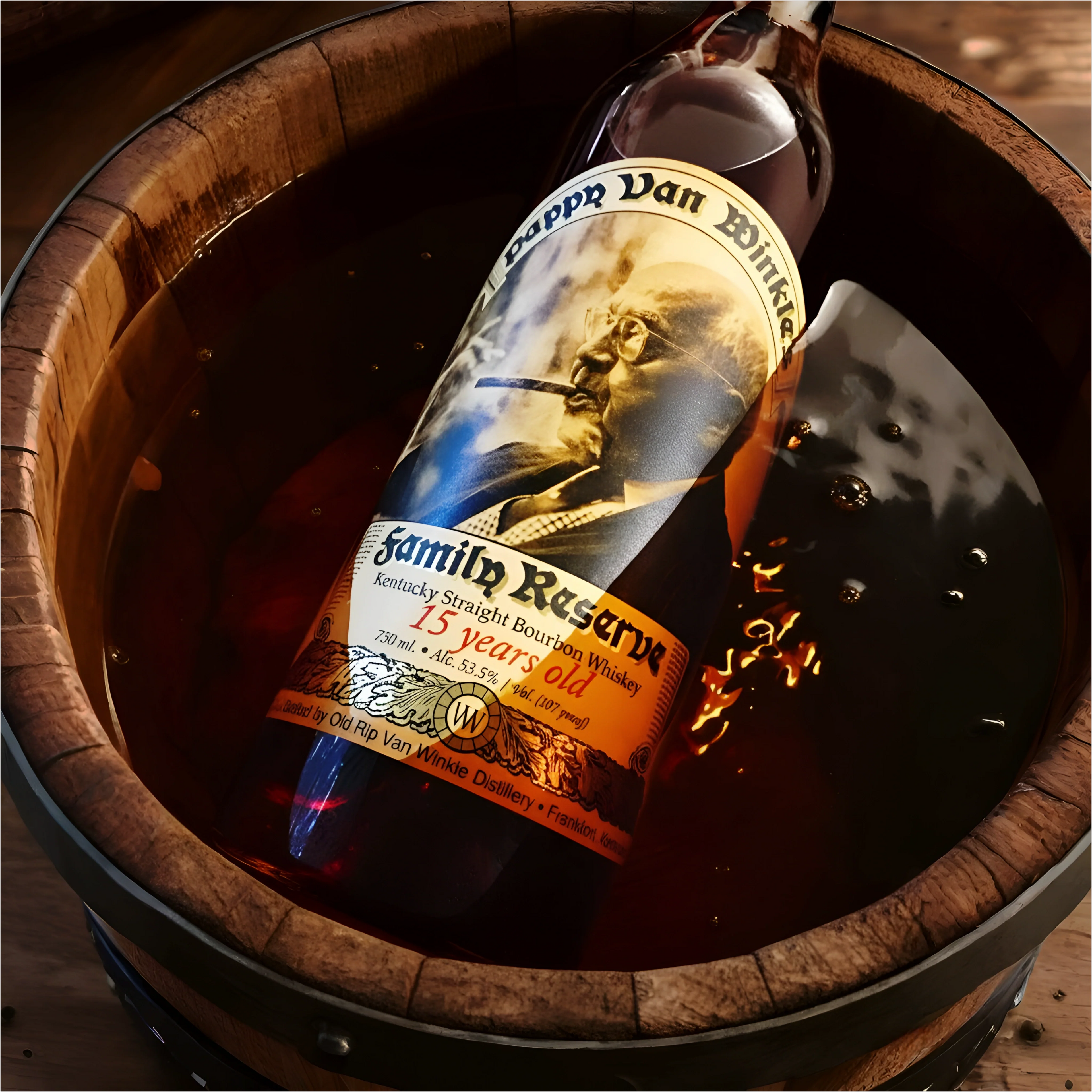 Old Rip Van Winkle Pappy Van Winkle's Family Reserve 15 Year Old Kentucky Straight Bourbon Whiskey 750ml