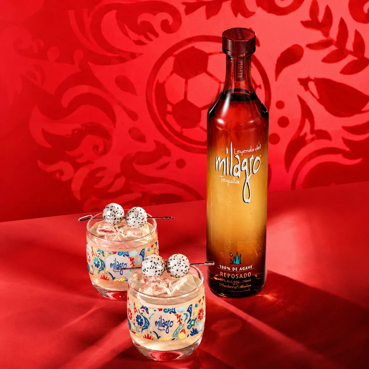 Leyenda del Milagro Tequila Reposado with Glasses 750ml
