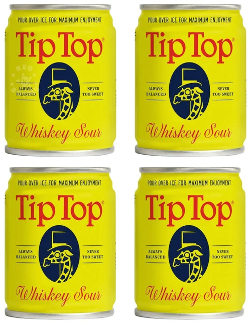 Tip Top Whiskey Sour Cocktail 100ml 4-Pack