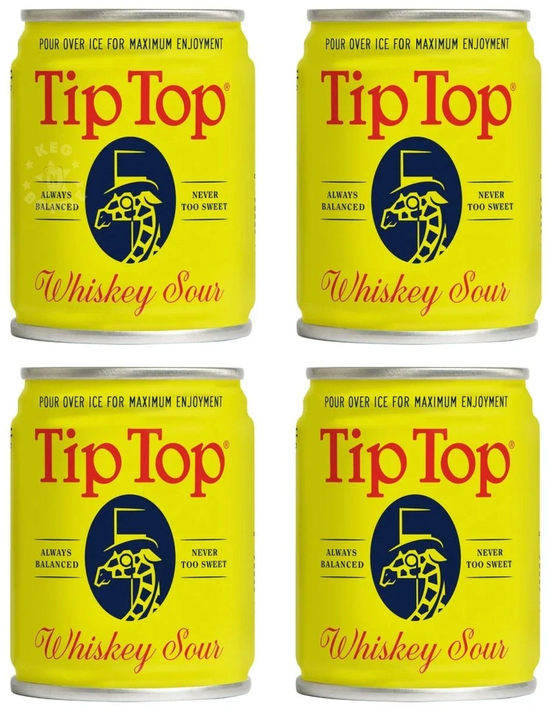 Tip Top Whiskey Sour Cocktail 100ml 4-Pack