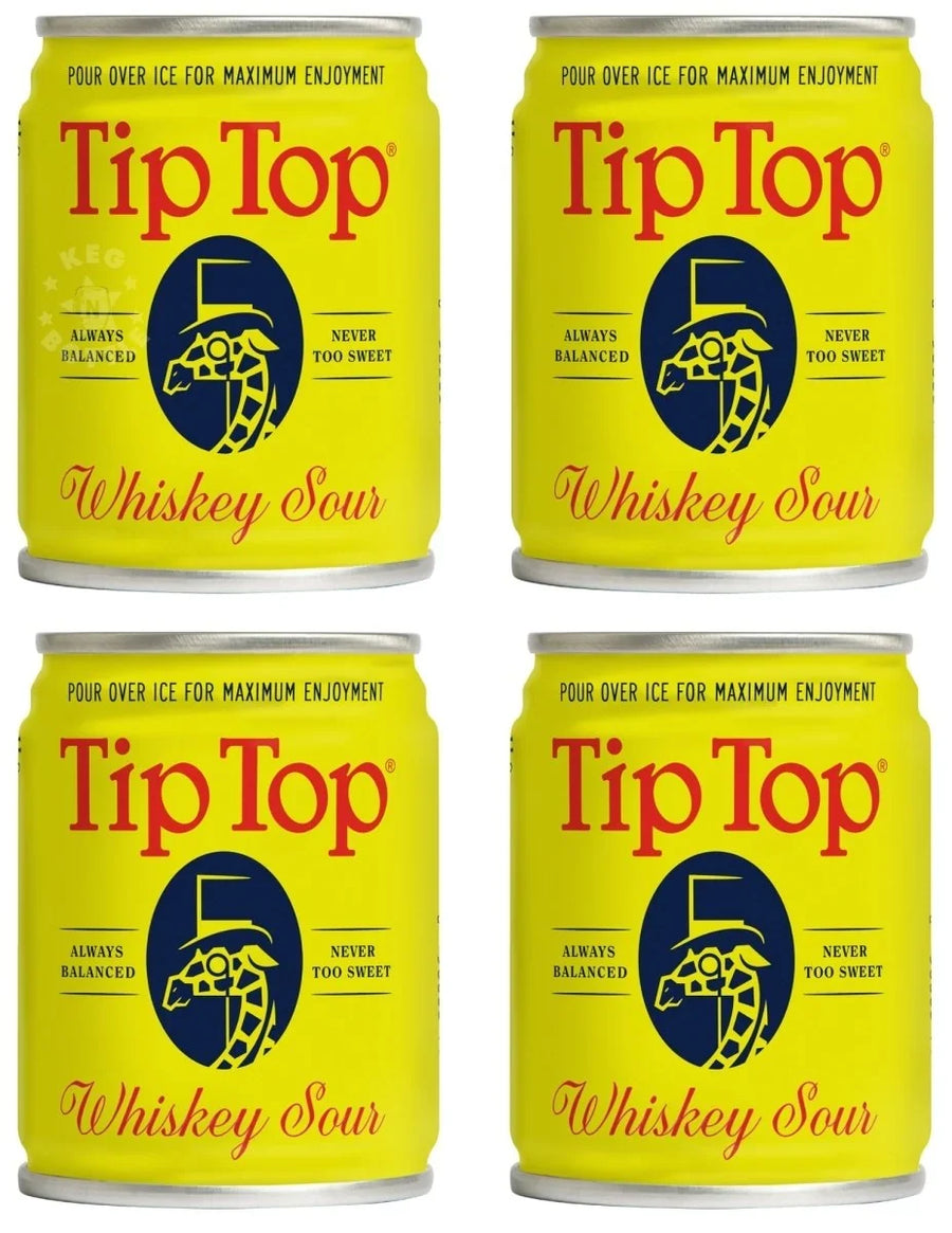 Tip Top Whiskey Sour Cocktail 100ml 4-Pack