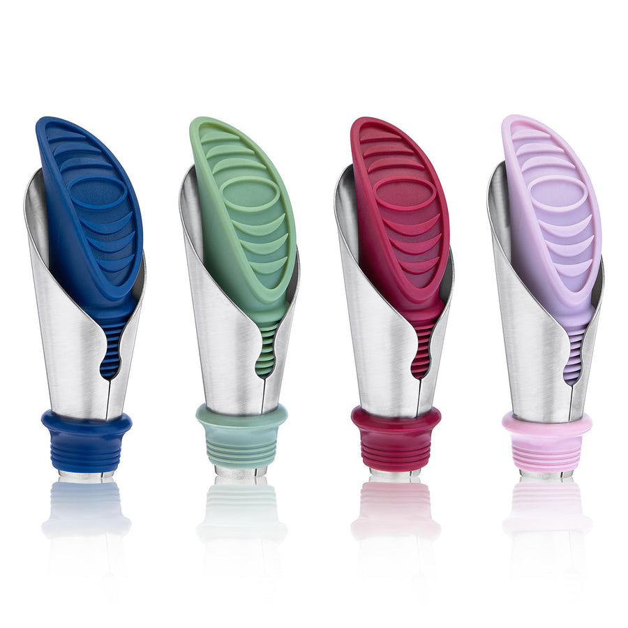 Duo Bottle Stopper and Pourer in Assorted Colors By True Brand